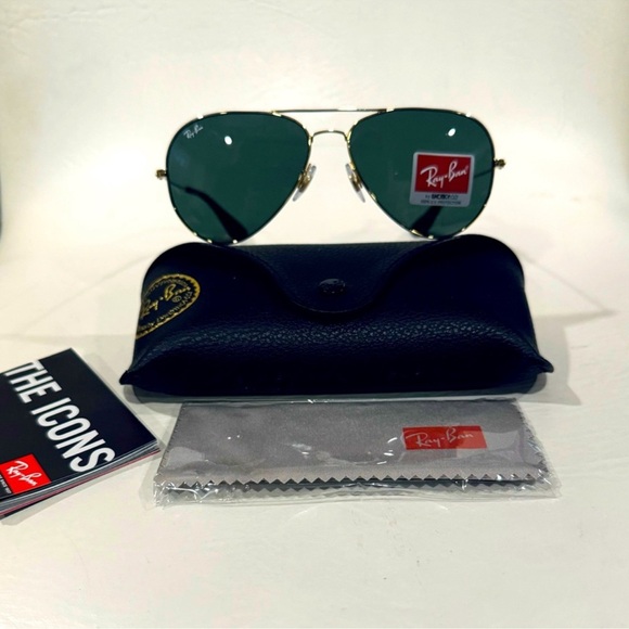 NEW Ray-Ban 🔥 Pilot RB3558 Classic Ray Ban UNISEX New Complete with Kit - Picture 5 of 11